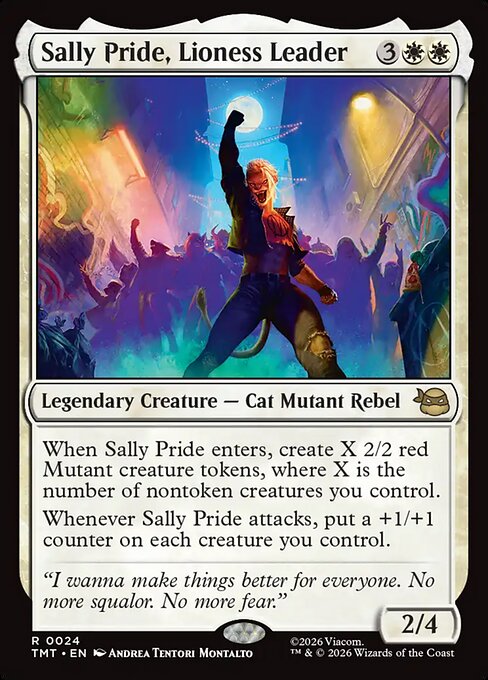 Sally Pride, Lioness Leader - Magic: The Gathering TMT #24