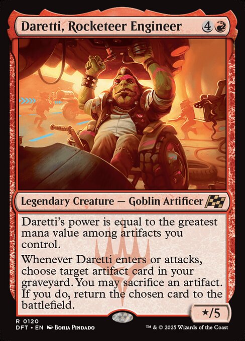 Daretti, Rocketeer Engineer - Magic: The Gathering DFT #120