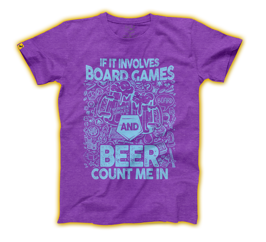 T-shirt Beer and Board Games