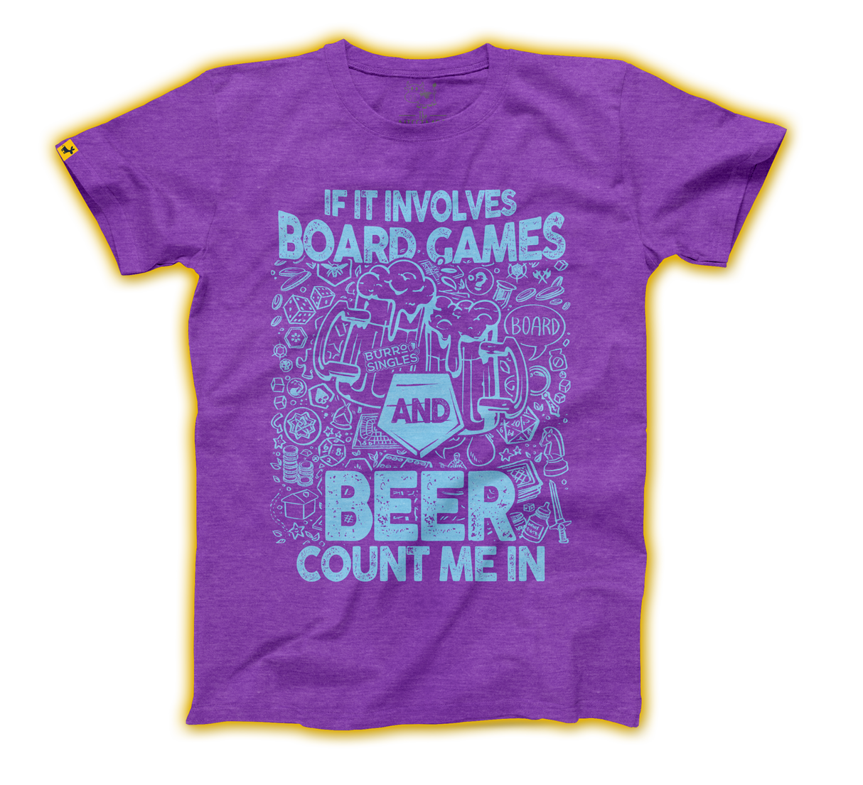 T-shirt Beer and Board Games