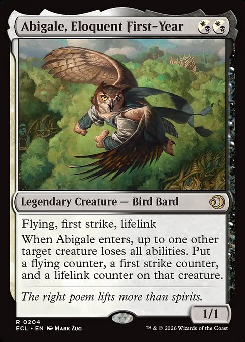 Abigale, Eloquent First-Year - Magic: The Gathering ECL #204