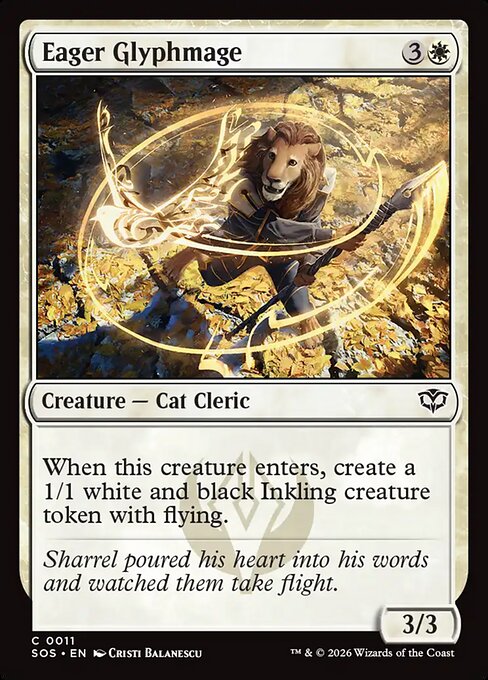 Eager Glyphmage - Magic: The Gathering SOS #11