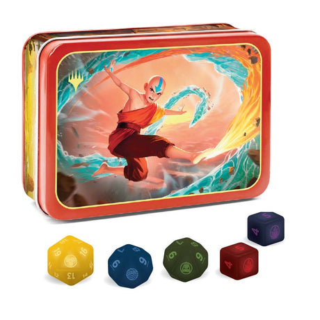 Set de fichas Magic The Gathering Avatar The Last Airbender con arte elemental inspirado en la serie animada.