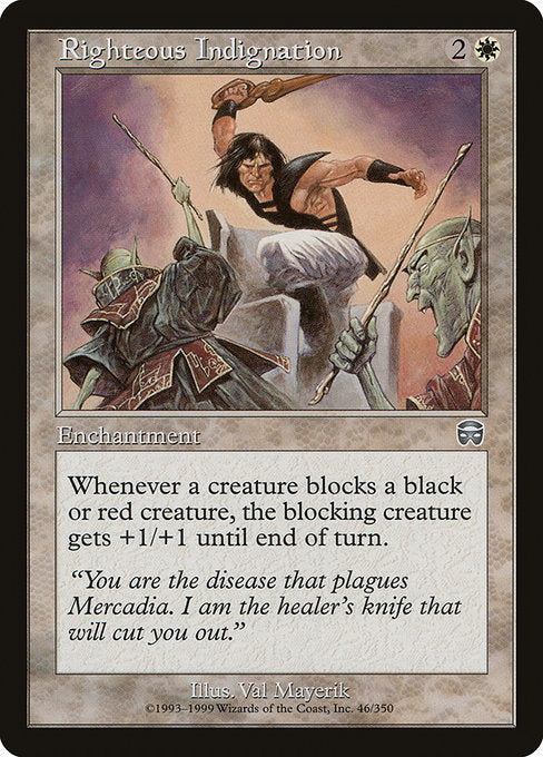 Righteous Indignation Mercadian Masques MMQ