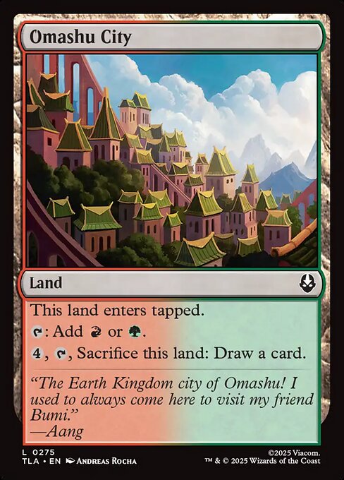 Omashu City - Magic: The Gathering TLA #275