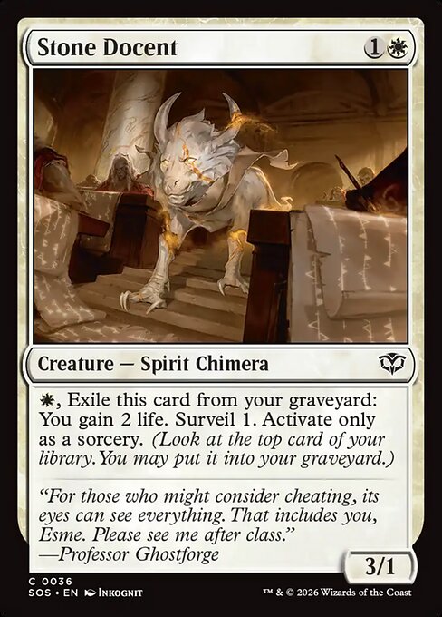 Stone Docent - Magic: The Gathering SOS #36