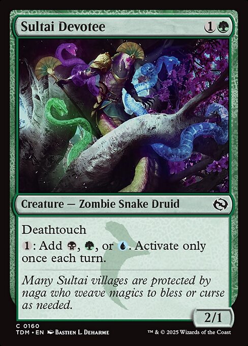 Sultai Devotee - Magic: The Gathering TDM #160