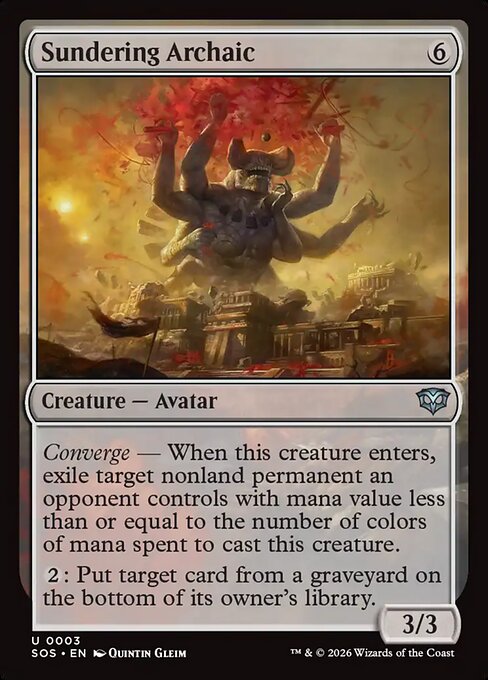 Sundering Archaic - Magic: The Gathering SOS #3