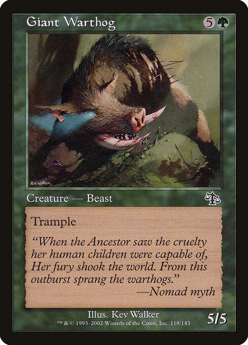Giant Warthog - Magic: The Gathering JUD #118