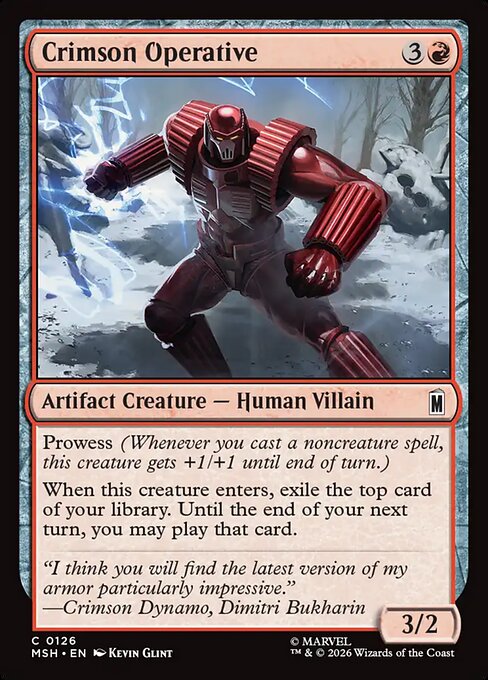 Crimson Operative - Magic: The Gathering MSH #126