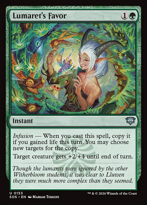 Lumaret's Favor - Magic: The Gathering SOS #153