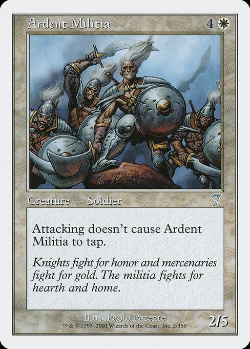 Ardent Militia - Magic: The Gathering 7ED #2