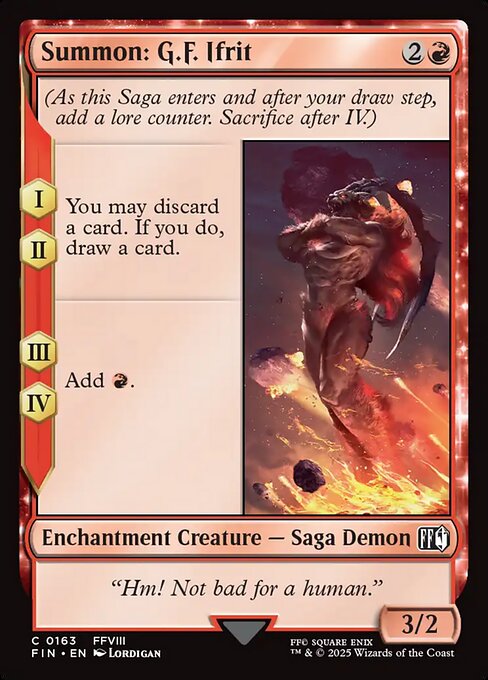 Summon: G.F. Ifrit - Magic: The Gathering FIN #163