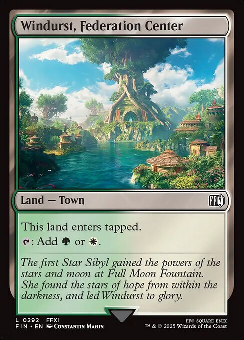 Windurst, Federation Center - Magic: The Gathering FIN #292