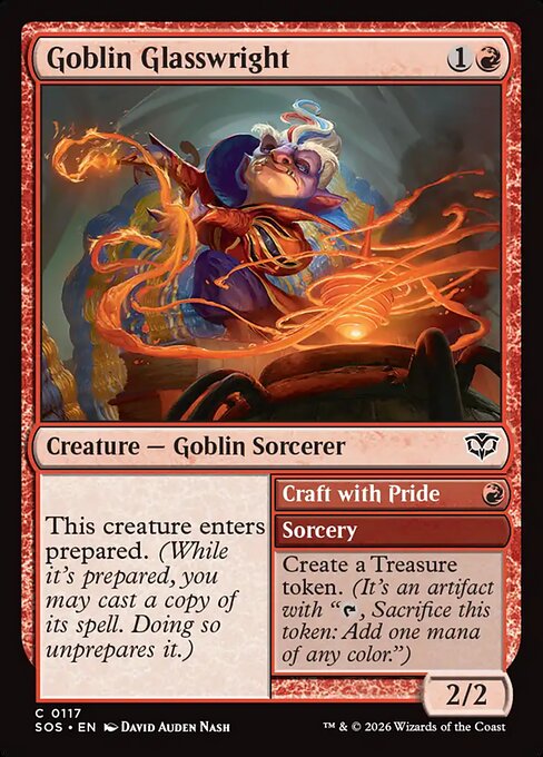Goblin Glasswright // Craft with Pride - Magic: The Gathering SOS #117