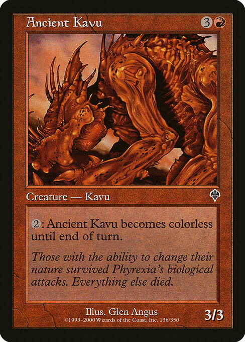 Ancient Kavu - Magic: The Gathering INV #136
