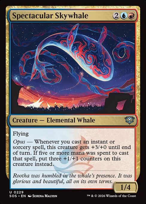 Spectacular Skywhale - Magic: The Gathering SOS #229