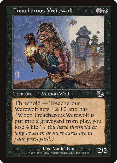 Treacherous Werewolf - Magic: The Gathering JUD #76