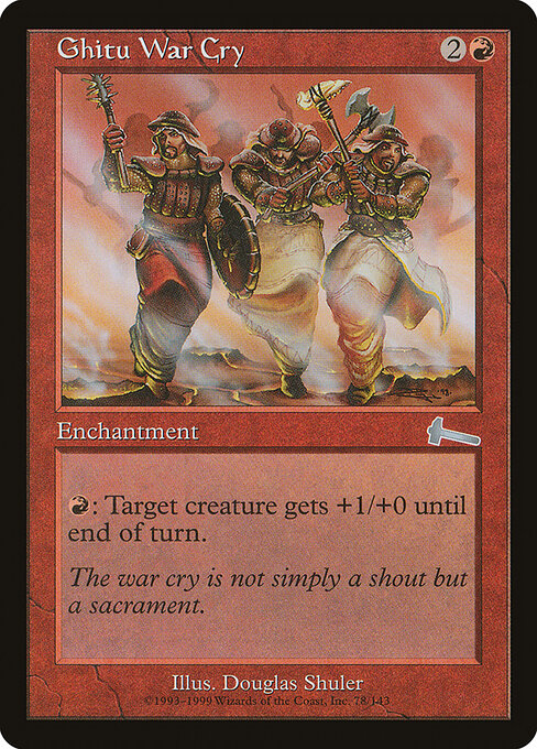 Ghitu War Cry - Magic: The Gathering ULG #78