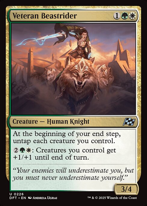 Veteran Beastrider - Magic: The Gathering DFT #226