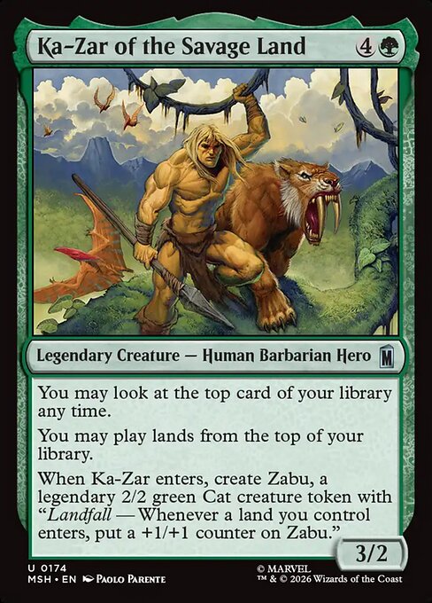 Ka-Zar of the Savage Land - Magic: The Gathering MSH #174