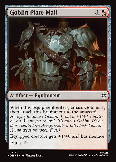 Goblin Plate Mail - Magic: The Gathering HOB #157