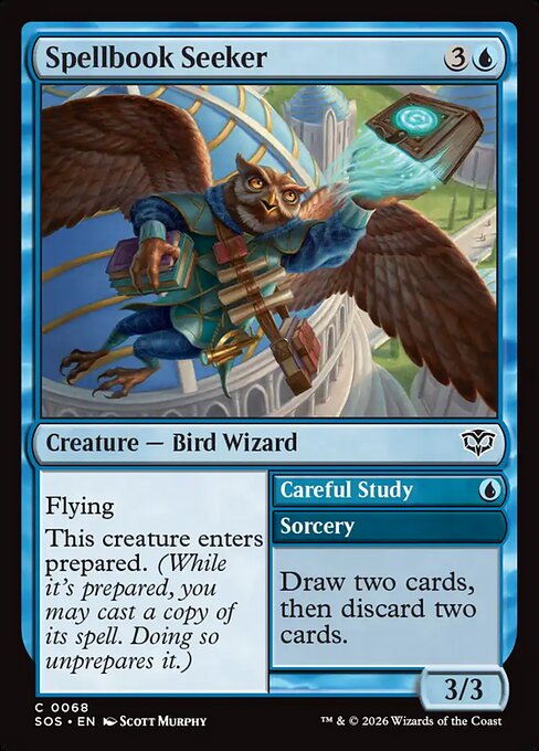 Spellbook Seeker // Careful Study - Magic: The Gathering SOS #68