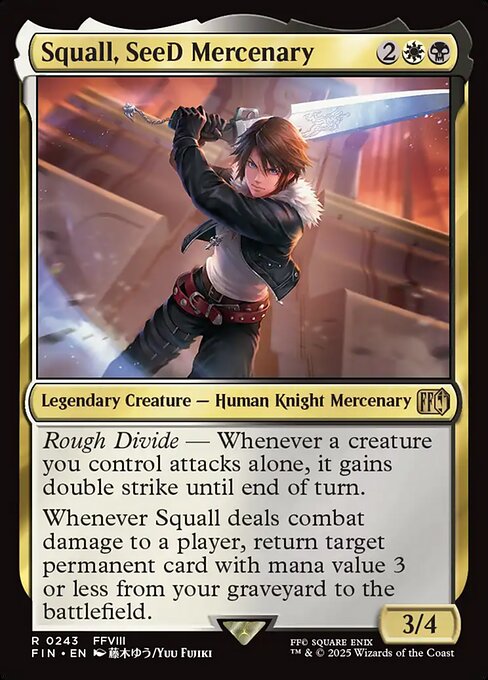 Squall, SeeD Mercenary - Magic: The Gathering FIN #243