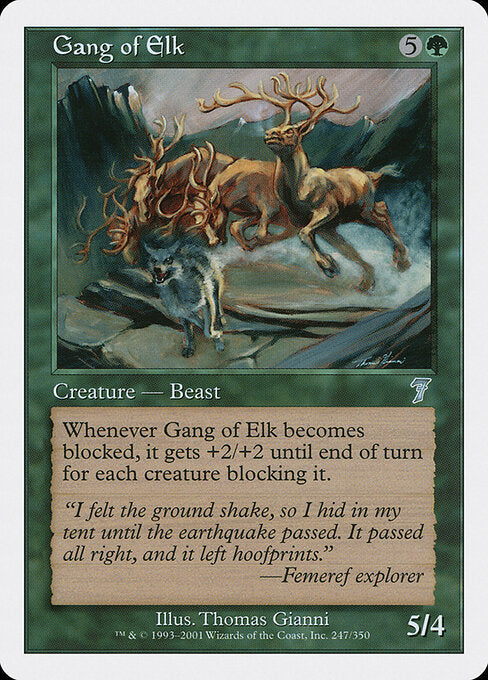 Gang of Elk - Magic: The Gathering 7ED #247