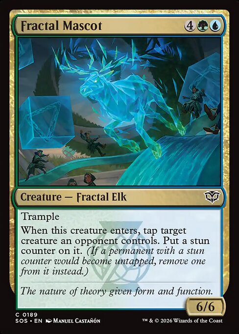 Fractal Mascot - Magic: The Gathering SOS #189