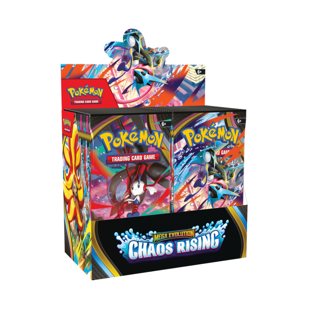 Pokémon TCG: Mega Evolution 04 Chaos Rising - Booster Box (Limitado uno por persona)
