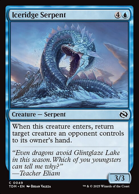 Iceridge Serpent - Magic: The Gathering TDM #49