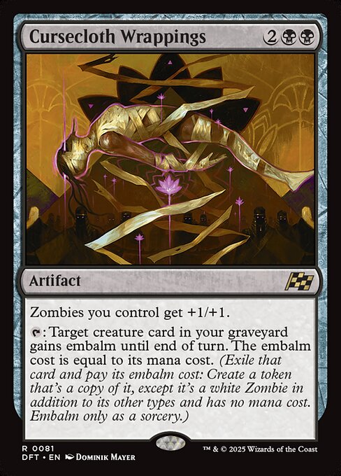 Cursecloth Wrappings - Magic: The Gathering DFT #81