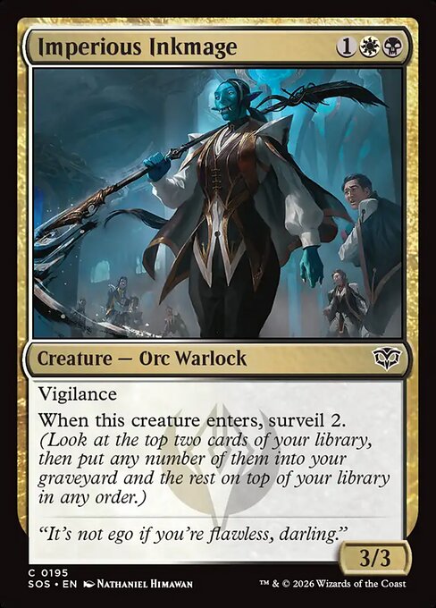 Imperious Inkmage - Magic: The Gathering SOS #195