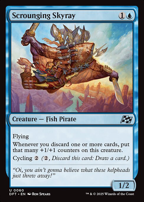 Scrounging Skyray - Magic: The Gathering DFT #60