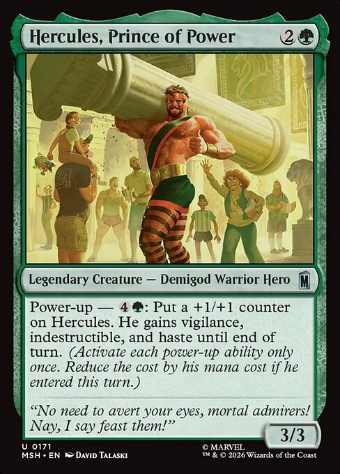 Hercules, Prince of Power - Magic: The Gathering MSH #171