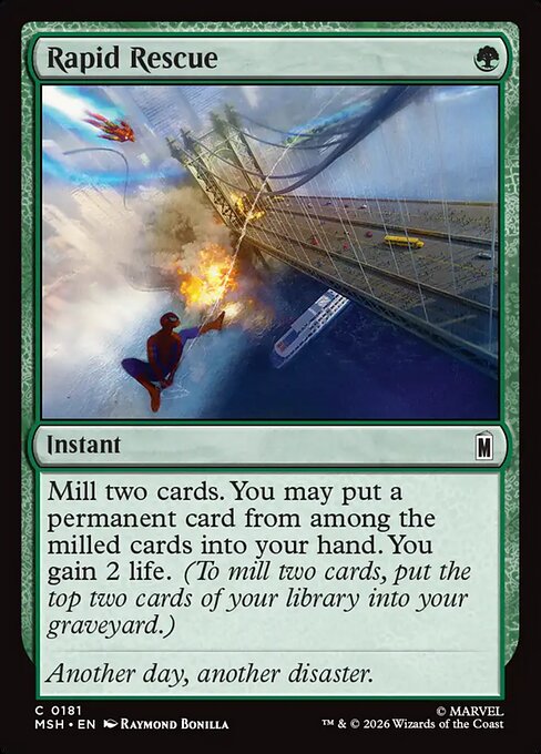 Rapid Rescue - Magic: The Gathering MSH #181