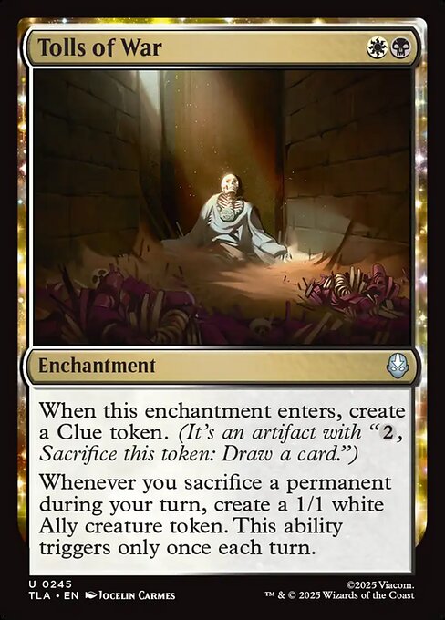 Tolls of War - Magic: The Gathering TLA #245