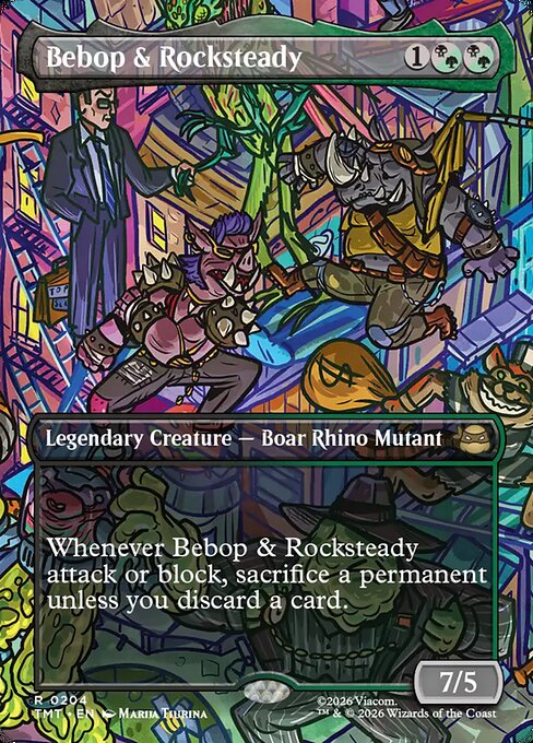 Bebop & Rocksteady - Magic: The Gathering TMT #204