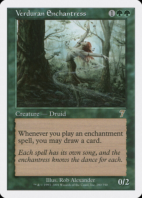 Verduran Enchantress - Magic: The Gathering 7ED #280