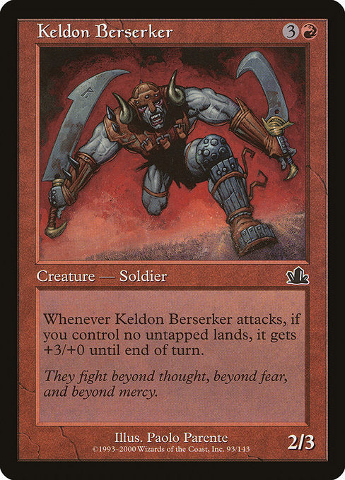Keldon Berserker Prophecy PCY