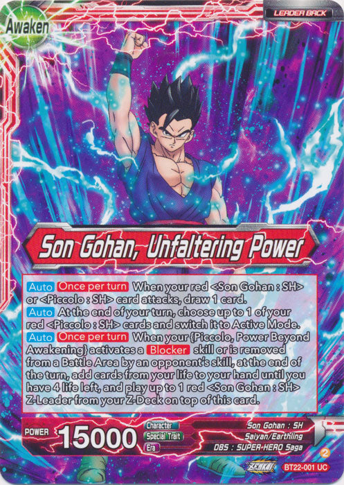 Son Gohan // Son Gohan, Unfaltering Power - BT22-001