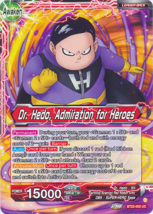 Dr. Hedo // Dr Hedo, Admiration for Heroes - BT22-002