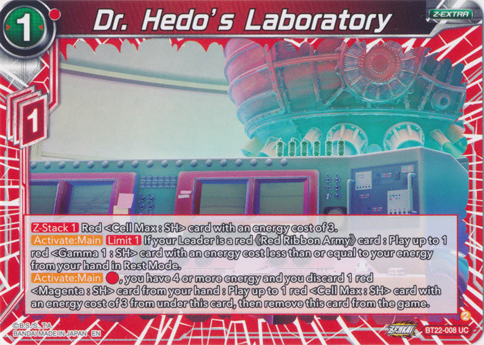 Dr. Hedo's Laboratory - BT22-008