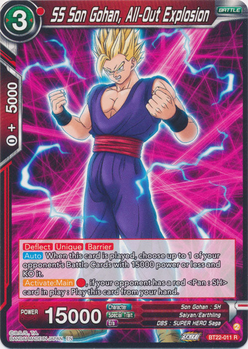 SS Son Gohan, All-Out Explosion - BT22-011