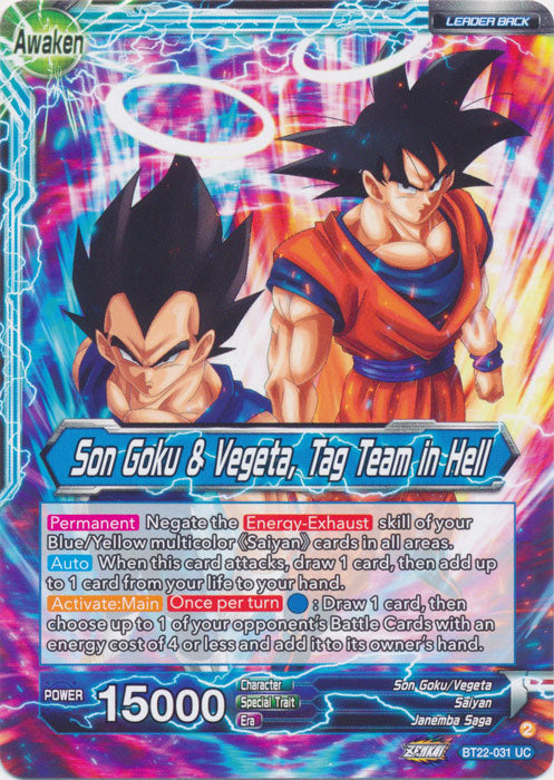Son Goku // Son Goku & Vegeta, Tag Team in Hell - BT22-031