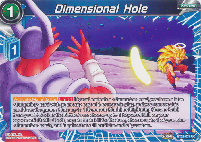 Dimensional Hole - BT22-037