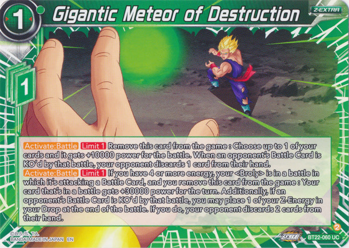 Gigantic Meteor of Destruction - BT22-060