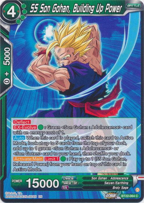 SS Son Gohan, Building Up Power - BT22-064