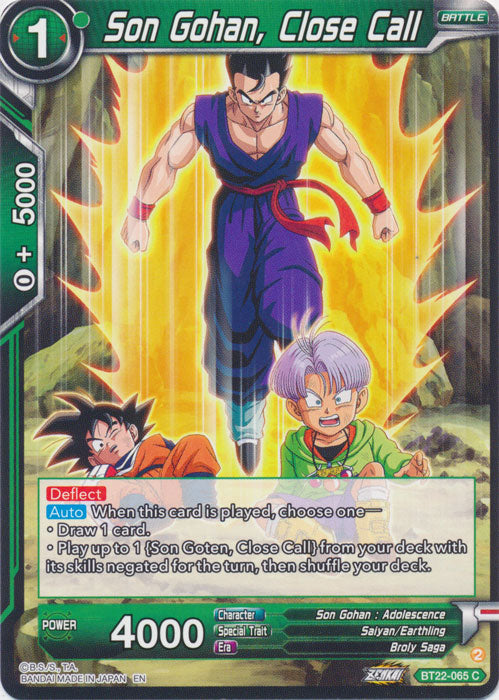 Son Gohan, Close Call - BT22-065